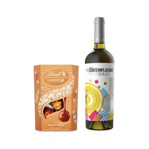 podarachen-komplekt-vino-katardzina-sovinion-blan-s-bonboni-asorti-lindt-lindor