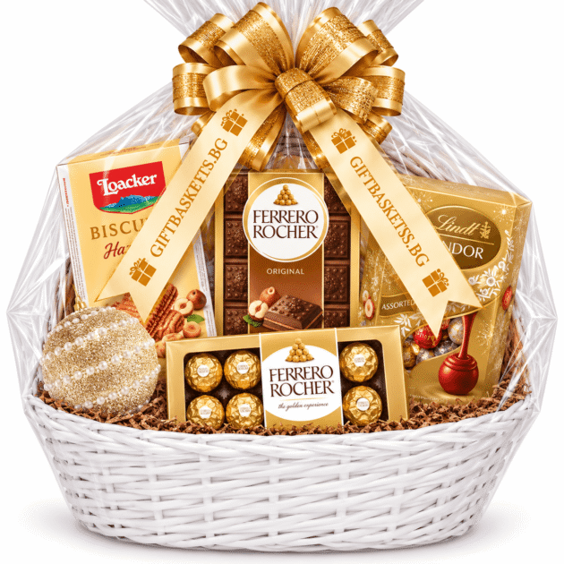 Коледна Подаръчна Кошница Ferrero Gold