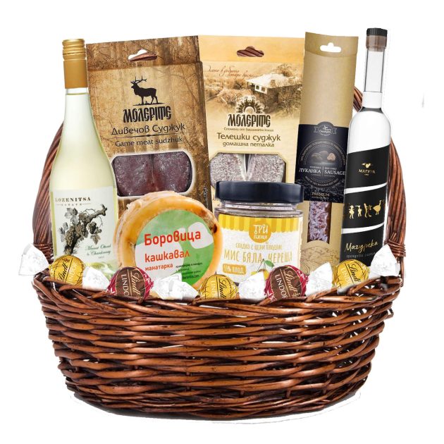 Подаръчна Kошница с български деликатеси