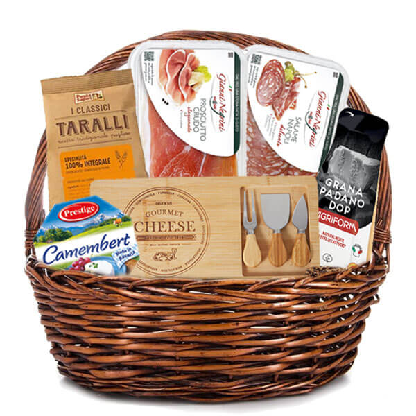 solena-podarychna-koshnica-s-daska-za-sirena.jpg Подаръчна кошница Cheese - Image 1